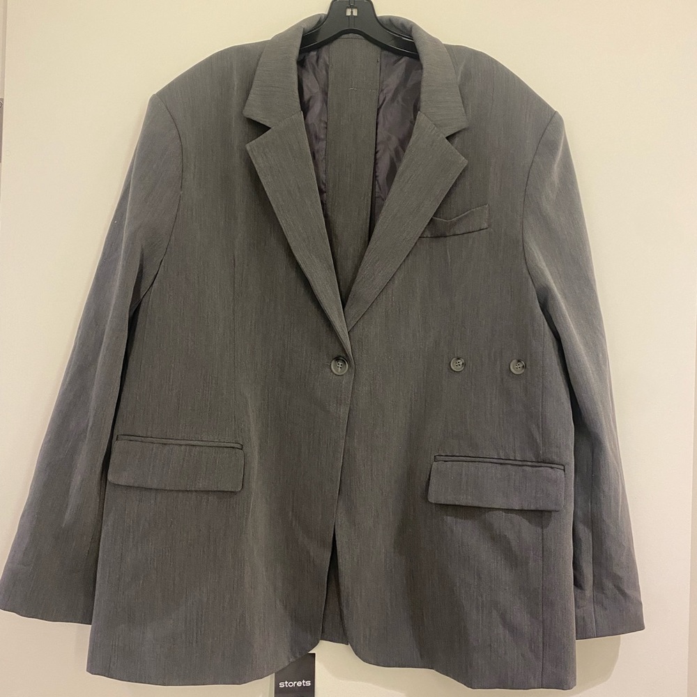 Storets Hailey Open Back Oversized Blazer - Picture 2 of 7